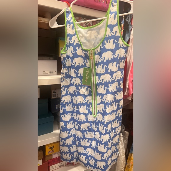 Lilly Pulitzer elephant shift dress, size 0, NWT - Picture 2 of 3